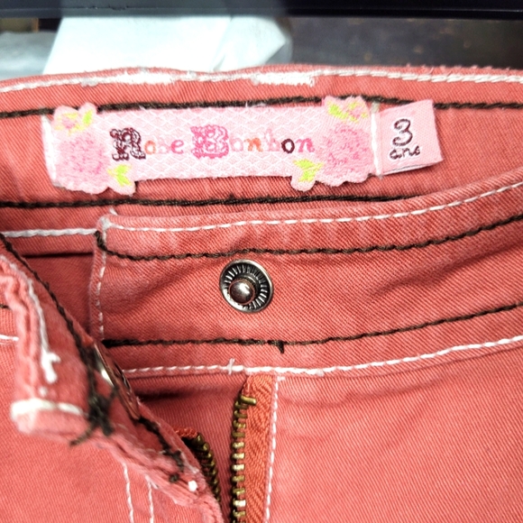 3Y Stylish Orange Jeans NWOT - Picture 5 of 7